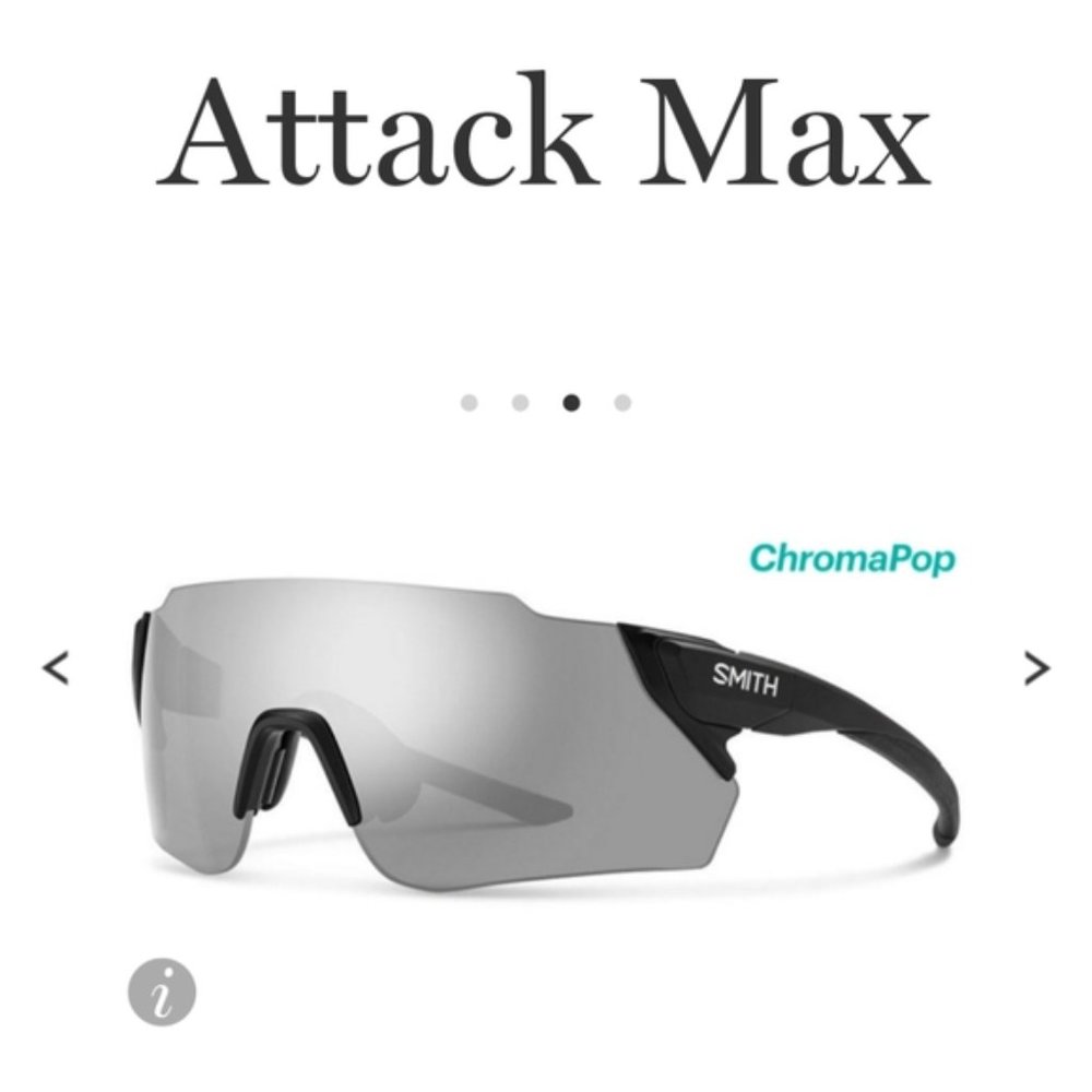 SMITH optics attack max matte black platinum
